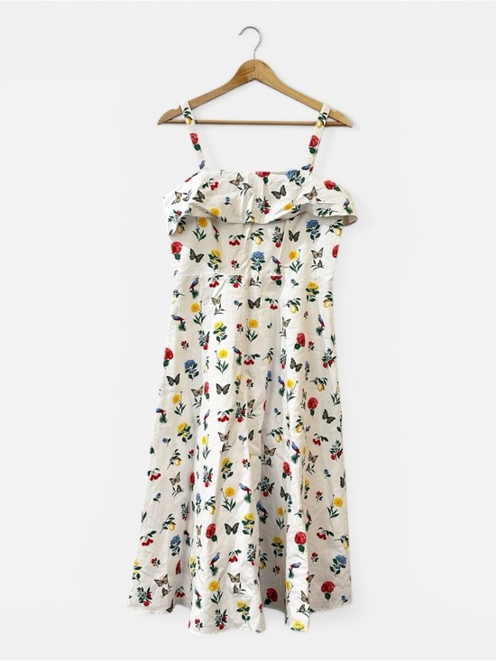 Ann‎ Taylor Botanical Midi Flare Dress Size 2 - Picture 4 of 11